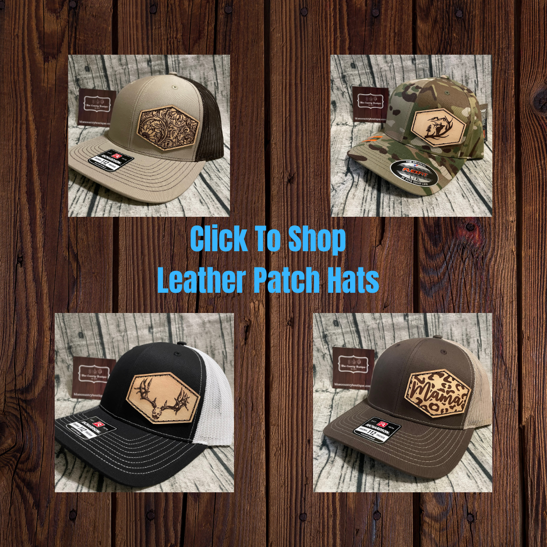 Red Soldier Valley Leather Patch Hat