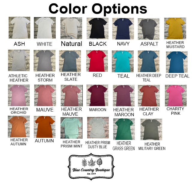 WBRH Logo Bella Canvas Shirt Left Chest Print -Multiple Color Options