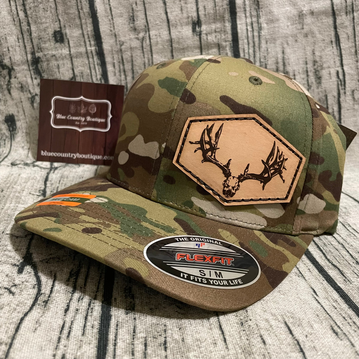 Deer Beer Leather Patch Hat