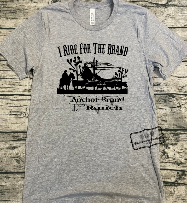Anchor Brand Ranch Ride For The Brand Shirt Blue Country Boutique