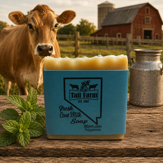 Farm Fresh Cows Milk Soap~Peppermint Scented