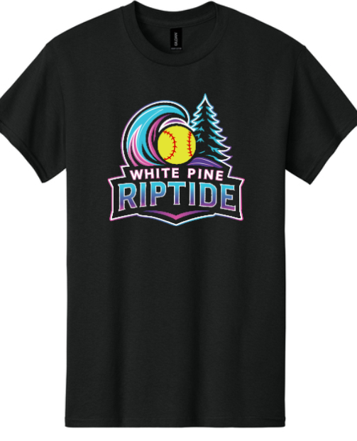 White Pine Riptide Softball Shirt Black