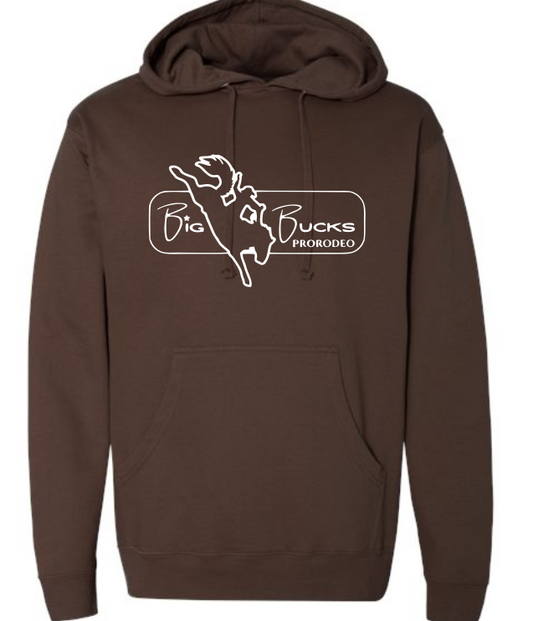 Big Bucks Pro Rodeo Hoodie ~Brown
