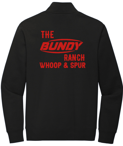 Bundy Ranch~ Whoop & Spur 1/4 Zip Sweater