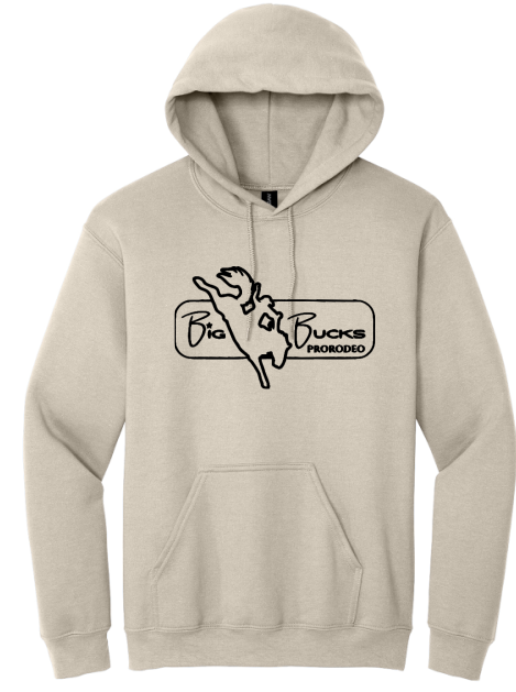 Big Bucks Pro Rodeo Hoodie ~Cement