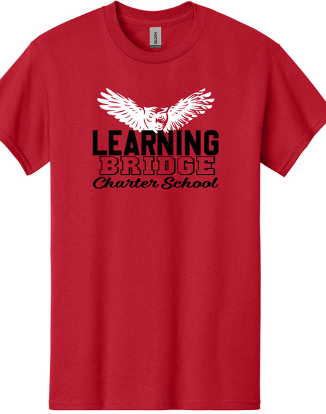 Learning Bridge Flying Owl Shirt Black or Red