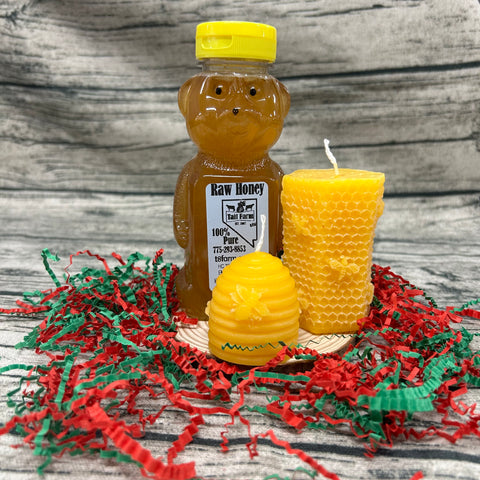 Honey Bear and Candles Holiday Gift Bundle