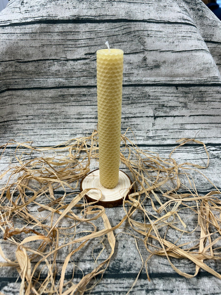 Rolled Beeswax Tall Candles- Multiple Colors To Choose From