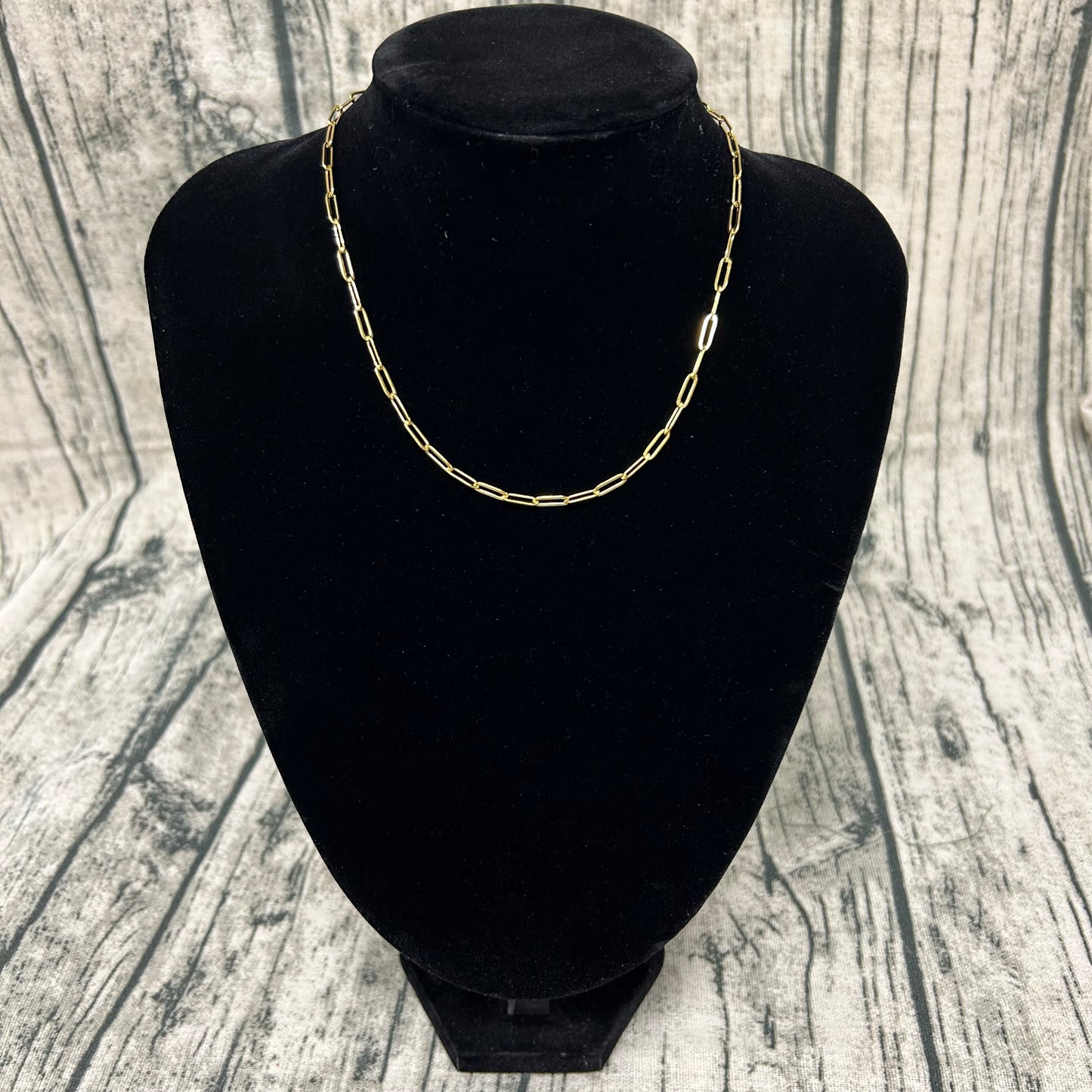 Silver and Gold  Paperclip Chain Necklace-Muiltiple Sizes
