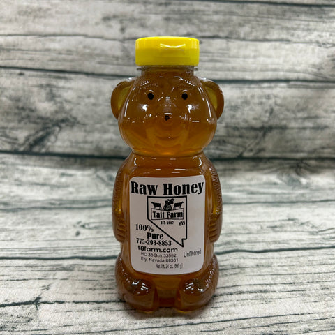 Honey Bear Large 24 oz Raw Unfiltered Honey