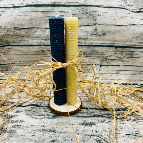 Rolled Beeswax Tall Candles