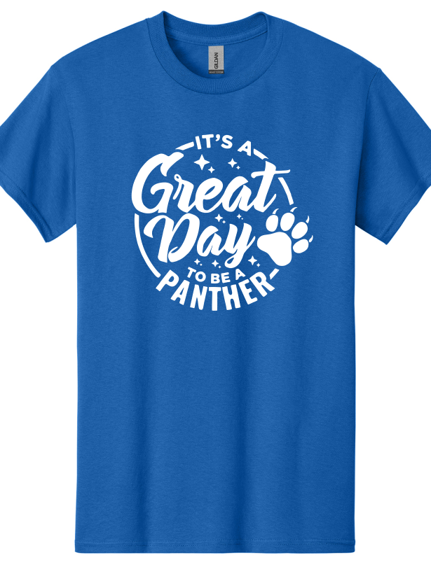 Den Pre-K Fundraiser Pre-Order- It's A Great Day To Be A Panther Shirts, Long Sleeve, Crew neck, Hoodie