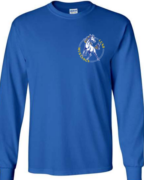 Lund Mustang Pocket Print Long Sleeve T-shirt