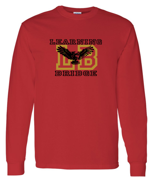 Learning Bridge Owl Long Sleeve Shirt Black or Red