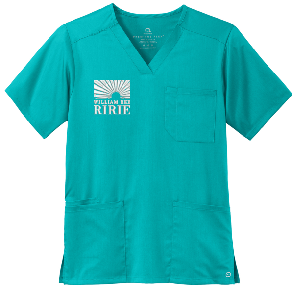 WBRH Logo Embroidered  Wink Men's Premiere V-Neck Top and Bottoms
