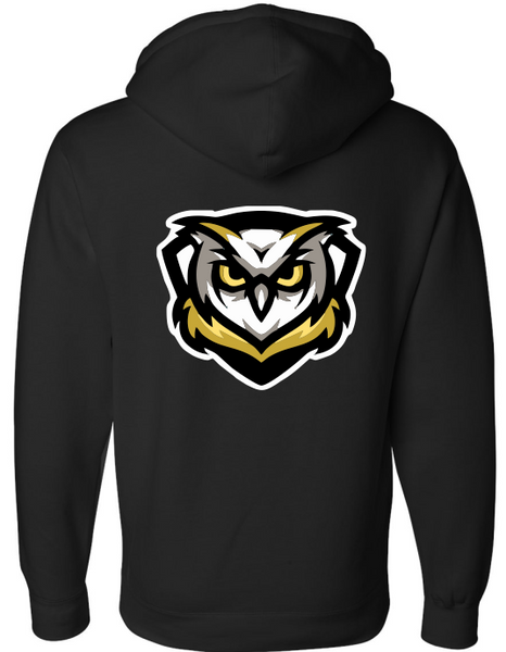 Learning Bridge Logo Hoodie Black or Red Large on Back