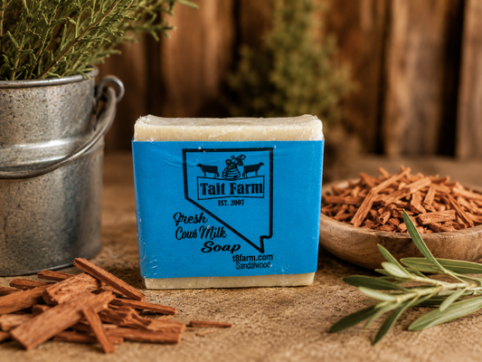 Farm Fresh Cows Milk Soap~Sandalwood Scented