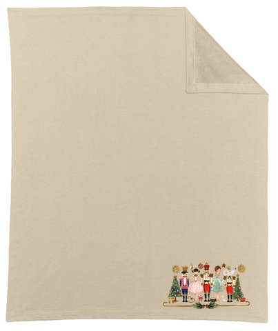 Twin Falls Ballet Company Fundraiser Nutcracker Cream Blanket