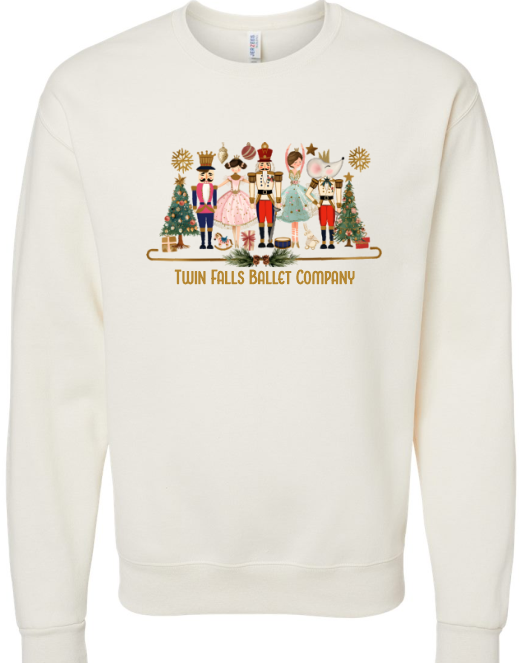 Twin Falls Ballet Company Fundraiser Nutcracker Cream Crewneck