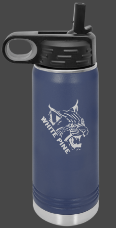 White Pine Bobcat Laser Engraved Coffee Cups/Water Bottle