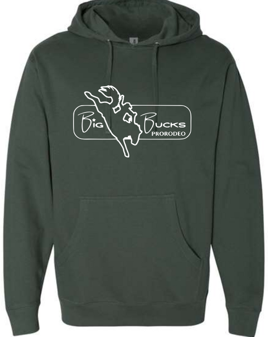 Big Bucks Pro Rodeo Hoodie ~Alpine Green