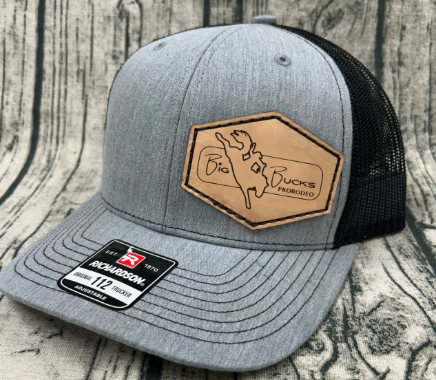 Big Bucks Pro Rodeo Leather Patch Hat