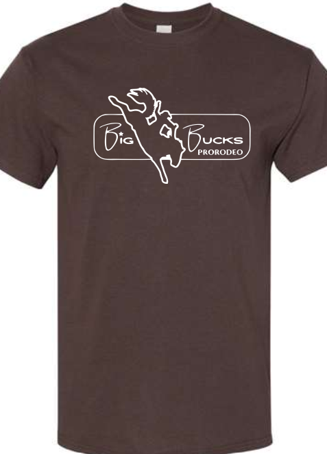Big Bucks Pro Rodeo Shirt~ Brown