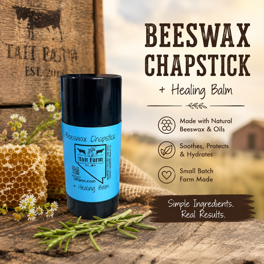 Beeswax Chapstick and Healing Balm Stick