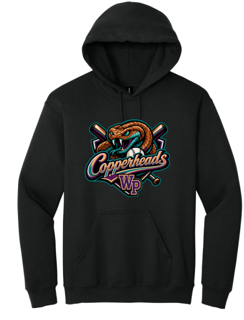 White Pine Copperheads Hoodie Black or Gray