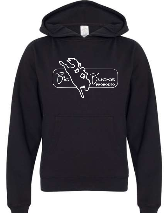 Big Bucks Pro Rodeo Hoodie ~Black