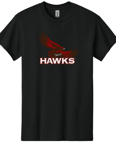 Hawks Black Shirt, Long Sleeve, Crewneck, Hoodie