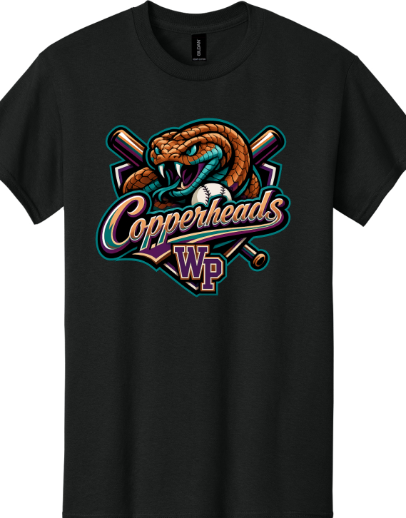 White Pine Copperheads T-shirt Black or Gray
