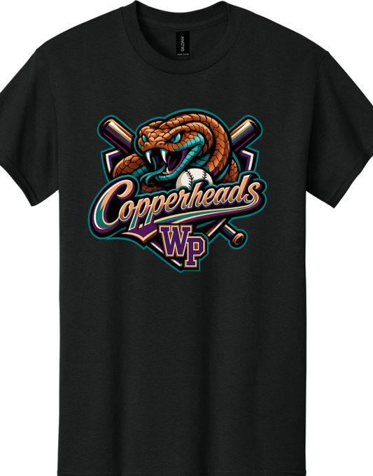 White Pine Copperheads T-shirt Black or Gray