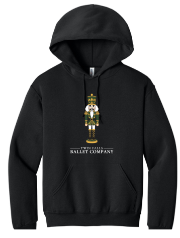 Twin Falls Ballet Company Fundraiser Nutcracker Black Hoodie