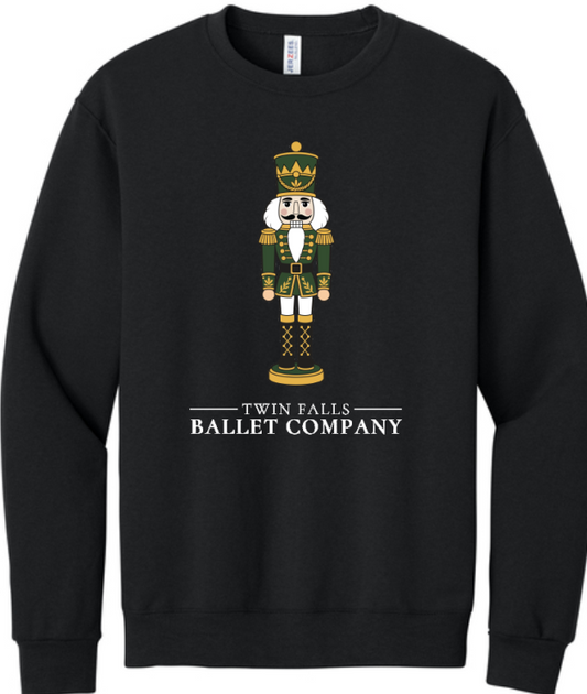 Twin Falls Ballet Company Fundraiser Nutcracker Black Crewneck