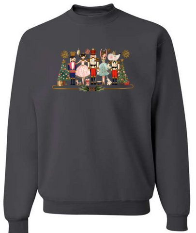 Twin Falls Ballet Company Fundraiser Nutcracker Charcoal Crewneck