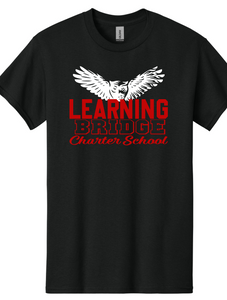 Learning Bridge Flying Owl Shirt Black or Red