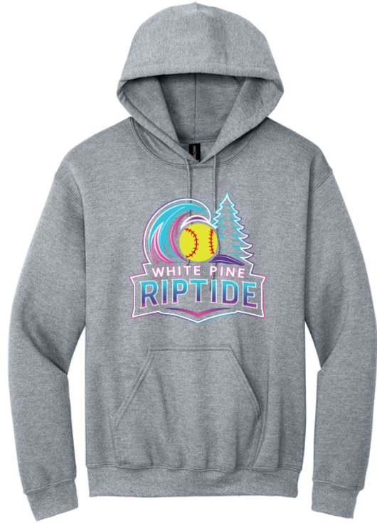 White Pine Riptide Softball Hoodie Gray