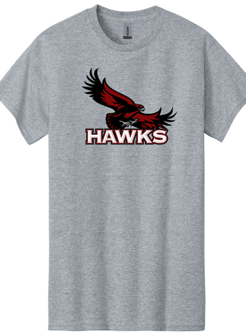 Hawks Gray Shirt, Long Sleeve, Crewneck, Hoodie