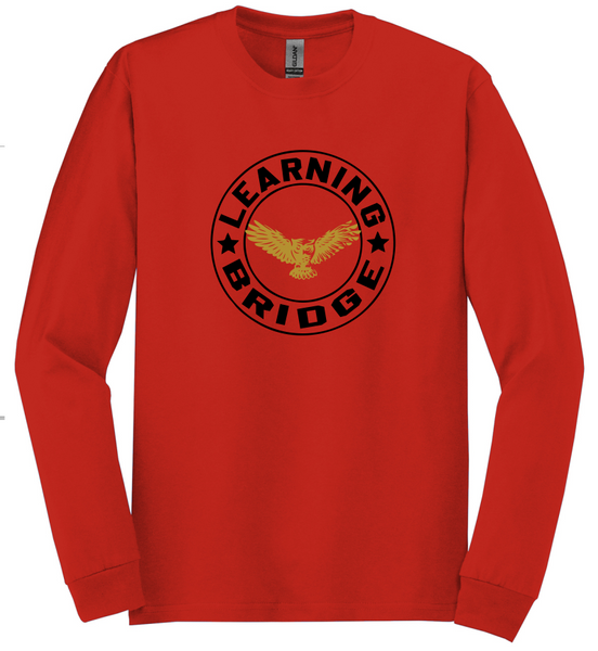 Learning Bridge Circle Long Sleeve Shirt Black or Red