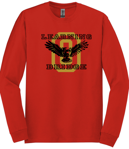 Learning Bridge Owl Long Sleeve Shirt Black or Red