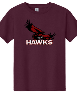 Hawks Maroon Shirt, Long Sleeve, Crewneck, Hoodie