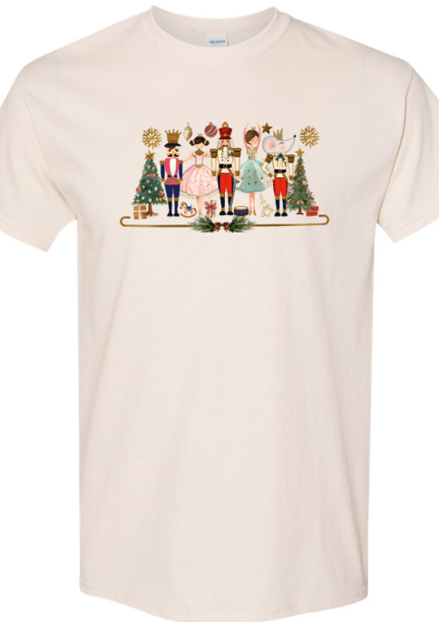 Twin Falls Ballet Company Fundraiser Nutcracker Shirt Natural youth & adult sizes