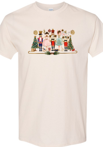 Twin Falls Ballet Company Fundraiser Nutcracker Shirt Natural youth & adult sizes