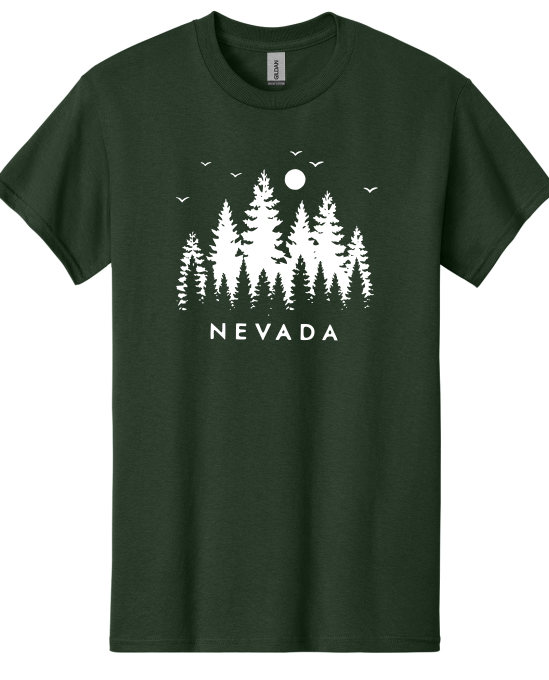 Den Pre-K Fundraiser Pre-Order- Nevada Tree Scene Shirts, Long Sleeve, Crew neck, Hoodie