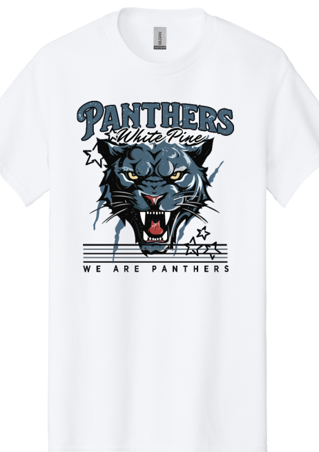 Den Fundraiser Pre-Order- Panthers White Pine Shirts, Crew neck, Hoodie