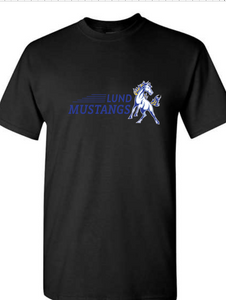 Lund Mustangs Full front Print T-shirt