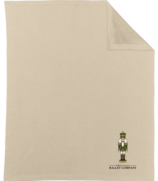 Twin Falls Ballet Company Fundraiser Nutcracker Cream Blanket