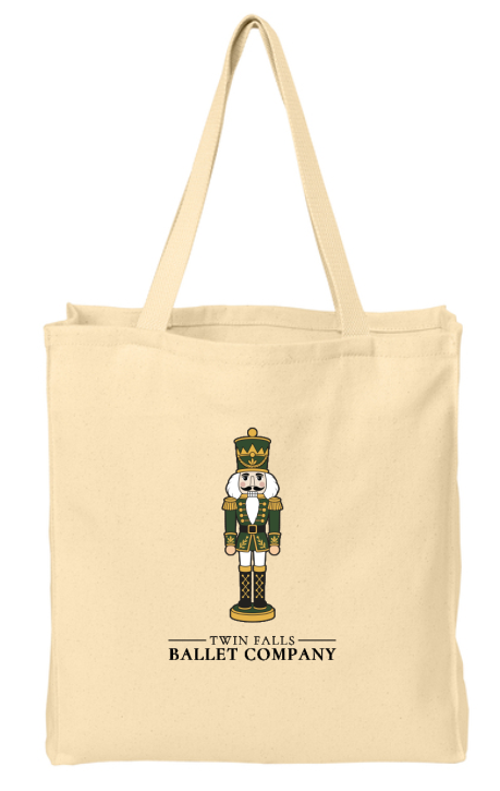 Twin Falls Ballet Company Fundraiser Nutcracker Cream Tote Bag