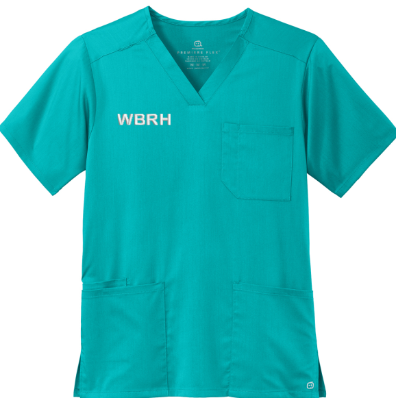 WBRH Embroidered  Wink Men's Premiere V-Neck Top and Bottoms